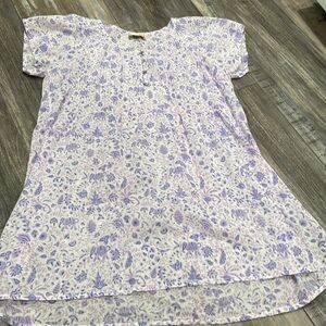 Roberta Roller Rabbit purple elephant tunic small